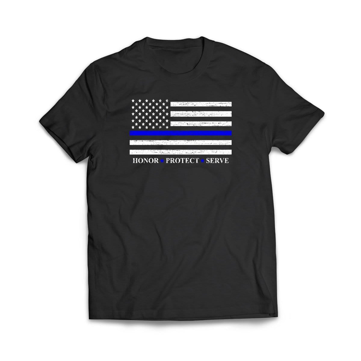 "Honor Protect and Serve" Black T-Shirt - We Got Teez