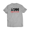 CNN Communist News Network Sports Grey Tee Shirt