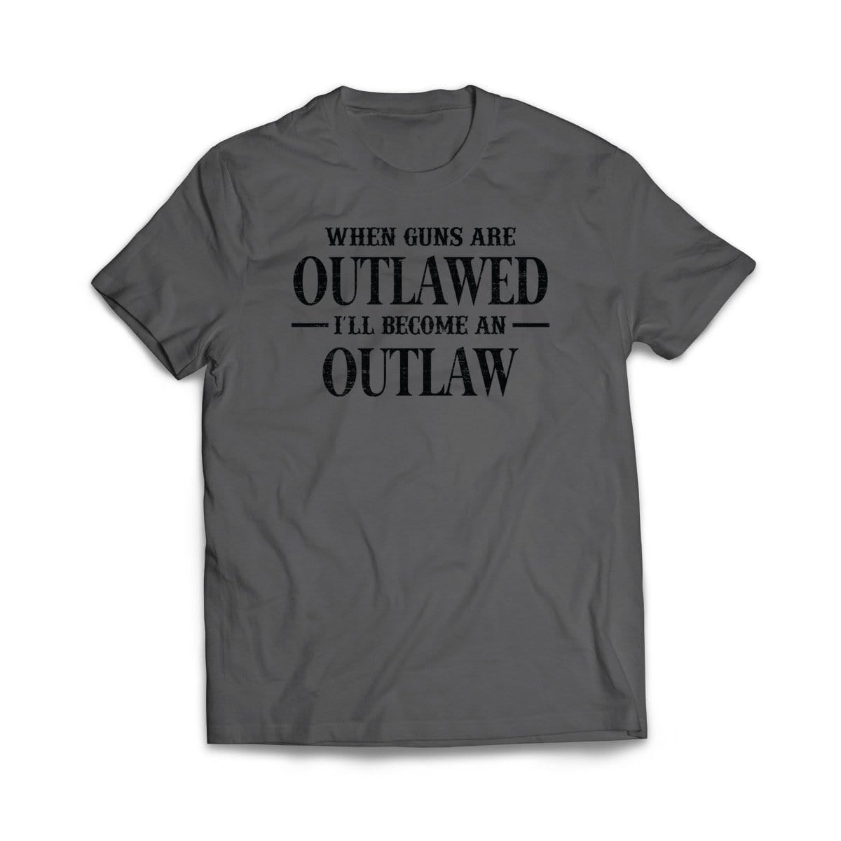 Outlaw Charcoal Grey T-Shirt - We Got Teez