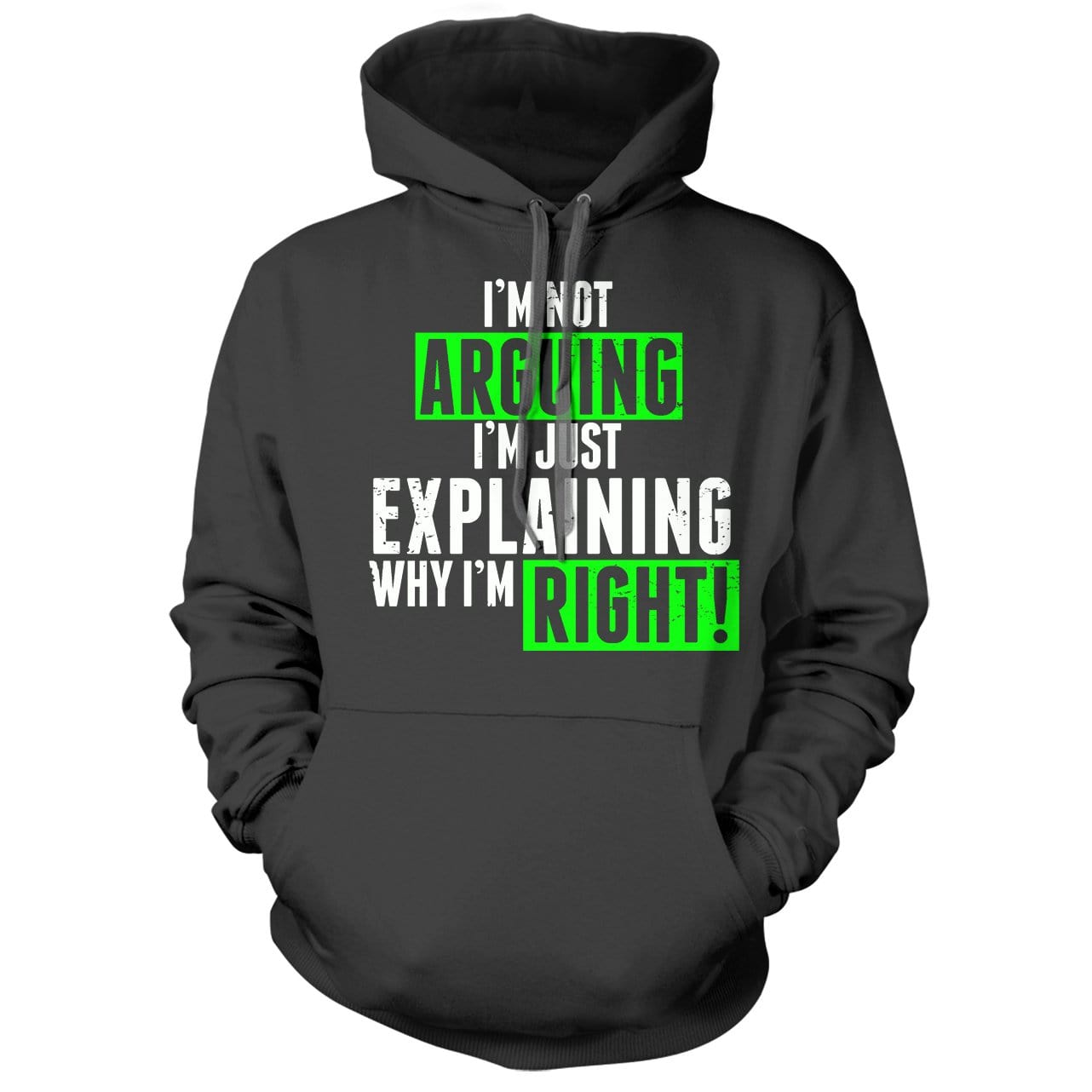 I am not Arguing Charcoal Hoodie - We Got Teez