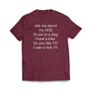 ADD Dog Maroon T-Shirt - We Got Teez
