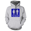 There are only two genders Sports Grey Hoodie