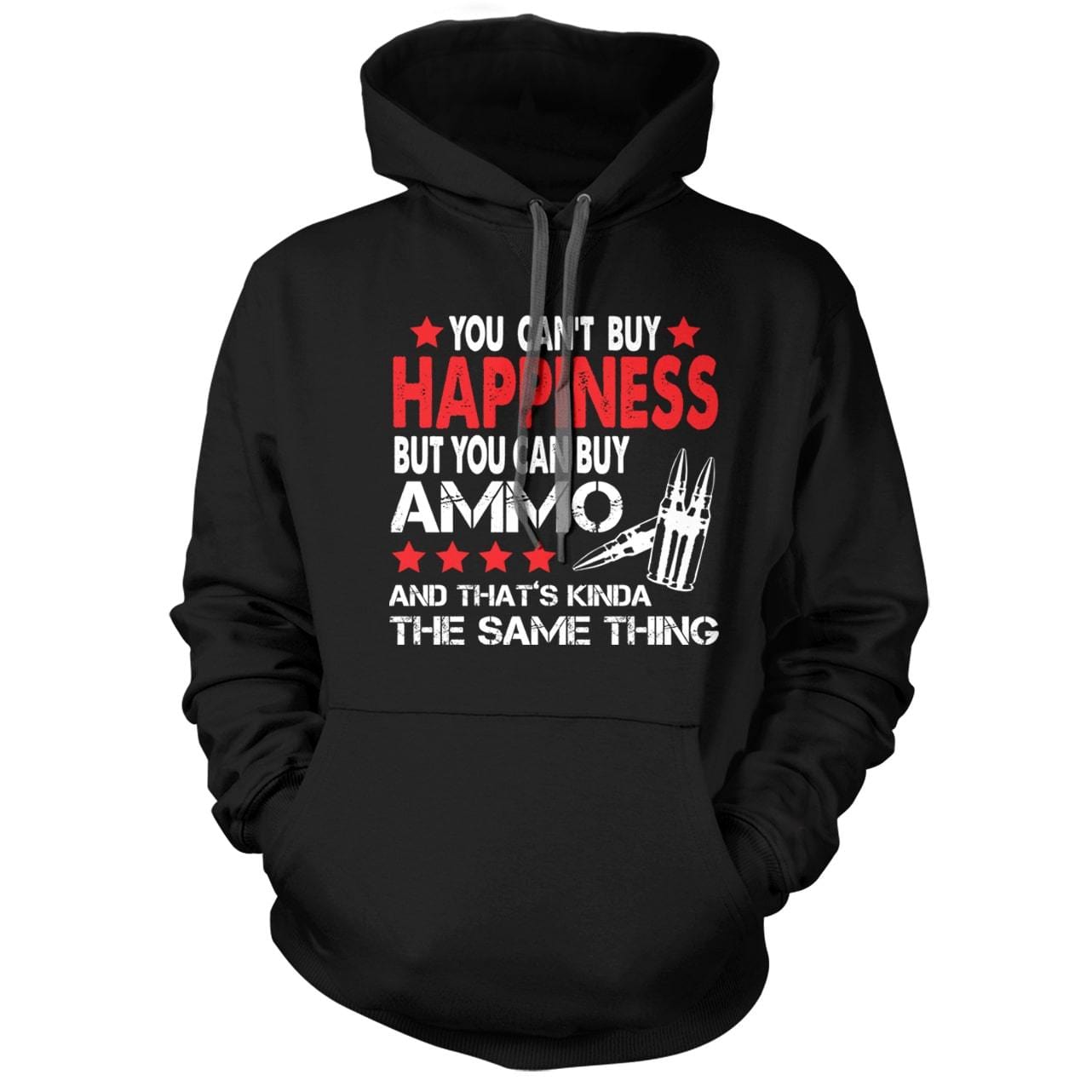 Ammo is Happiness Black Hoodie - We Got Teez
