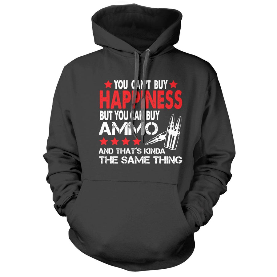 Ammo is Happiness Black Hoodie - We Got Teez