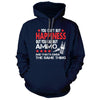 Ammo is Happiness Navy Blue Classic Hooded Sweatshirt - We Got Teez