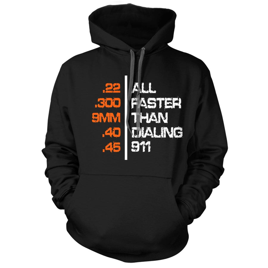 All Faster Than Dialing 911 Navy Blue Hoodie - We Got Teez