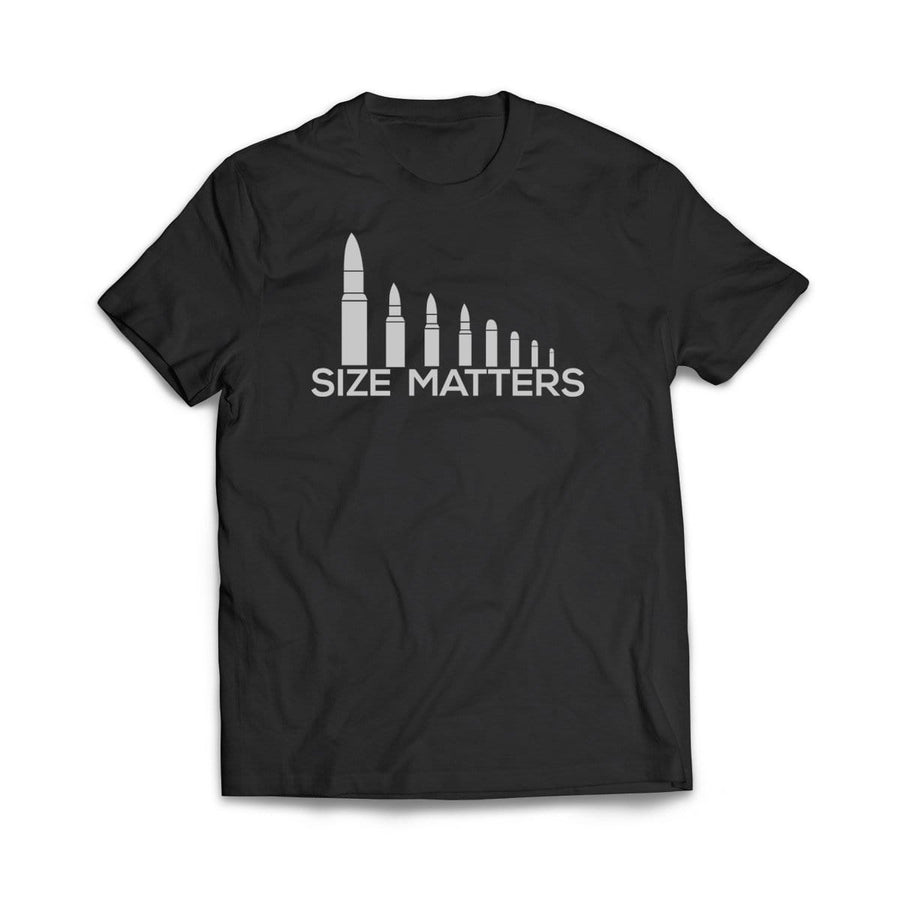 Bullet Size Matters Royal Blue Short Sleeve T-Shirt - We Got Teez