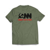 CNN Communist News Network Military Green Tee Shirt