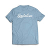 Capitalism Light Blue Tee Shirt