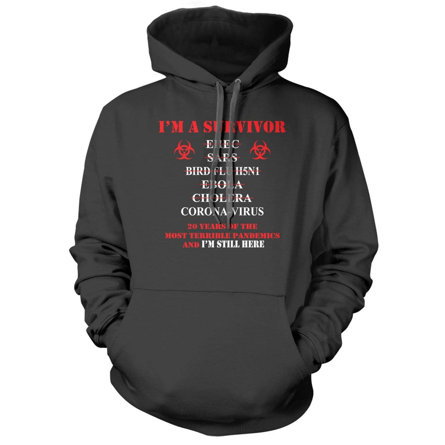 I'm a Survivor List Black Hoodie - we got teez