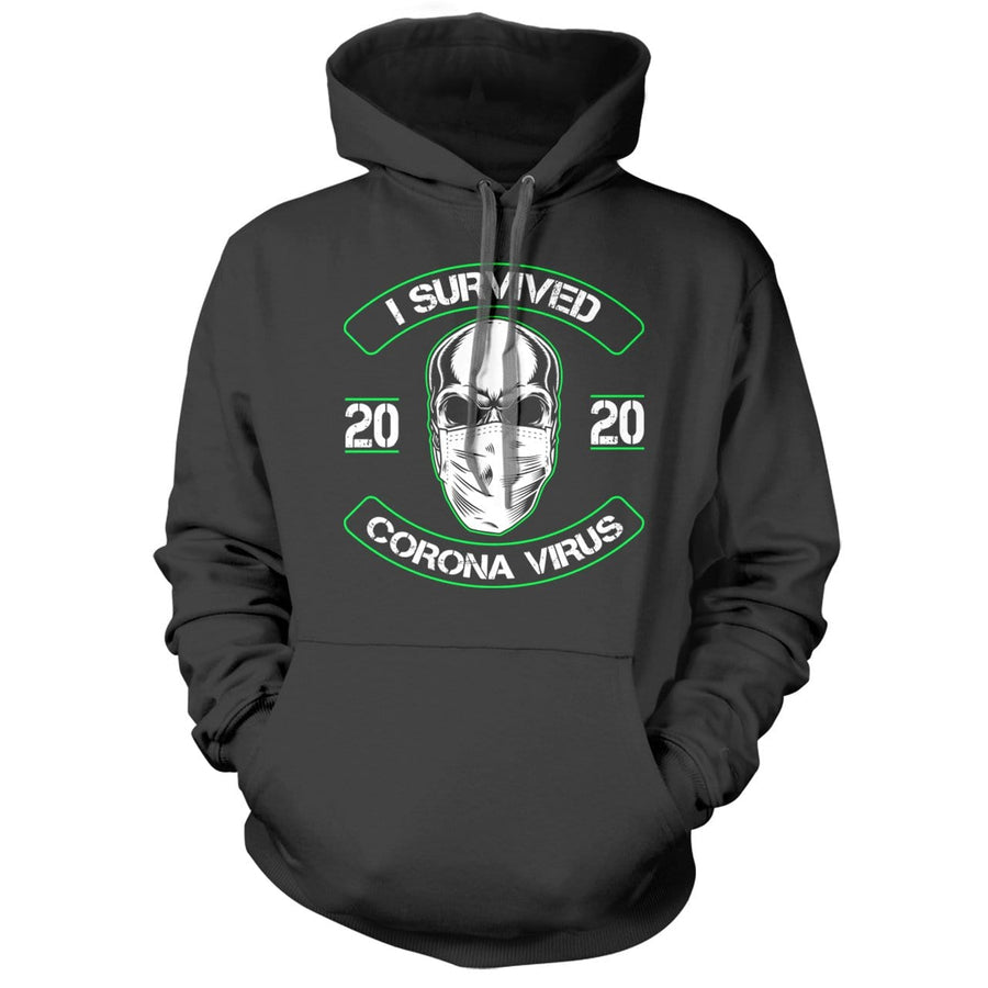 I Survived Face Mask Black Hoodie - we got teez