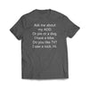 ADD Dog Charcoal T-Shirt - We Got Teez