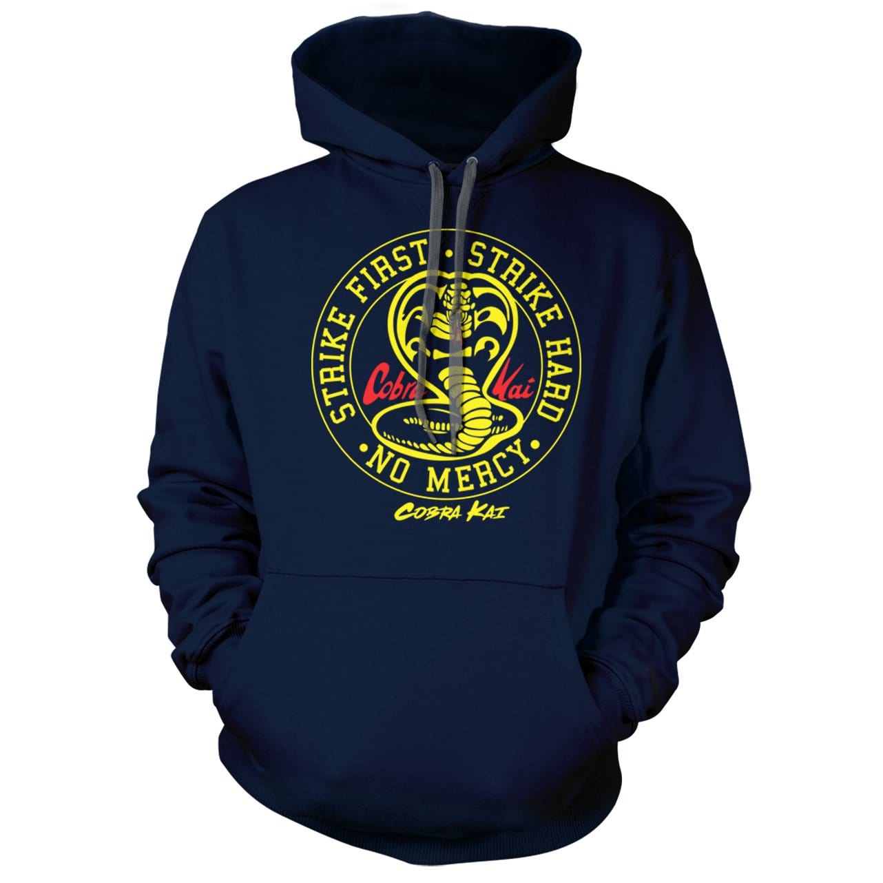 Cobra Kai Strike First Strike Hard Hoodie We Got Teez