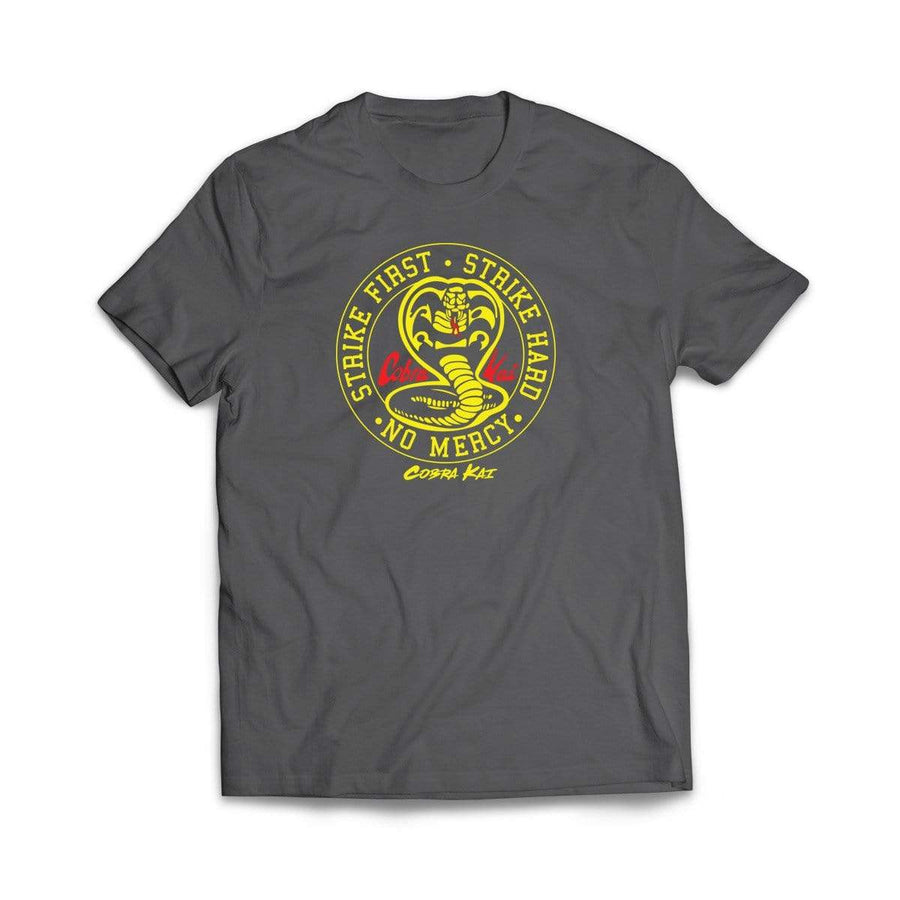 Cobra Kai Strike First Strike Hard Black T Shirt