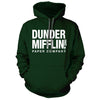 Dunder Mifflin Forest Green Hoodie - We Got Teez