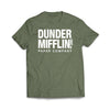 Dunder Mifflin Military Green T-Shirt - We Got Teez