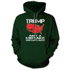 Trump Aint no Accident Snow Flake Forest Green Hoodie - we got teez