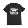 You Can Give Peace a Chance Black Tee Shirt
