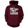You Can Give Peace a Chance Maroon Hoodie