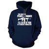 You Can Give Peace a Chance Navy Hoodie