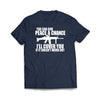 You Can Give Peace a Chance Navy Tee Shirt