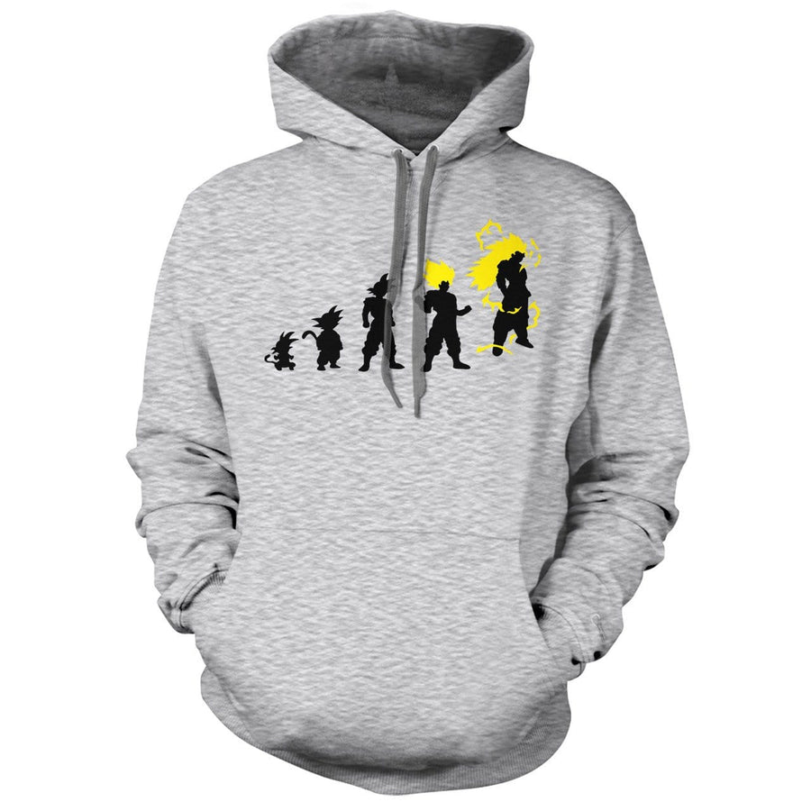 Goku Evolution White Hoodie - We Got Teez