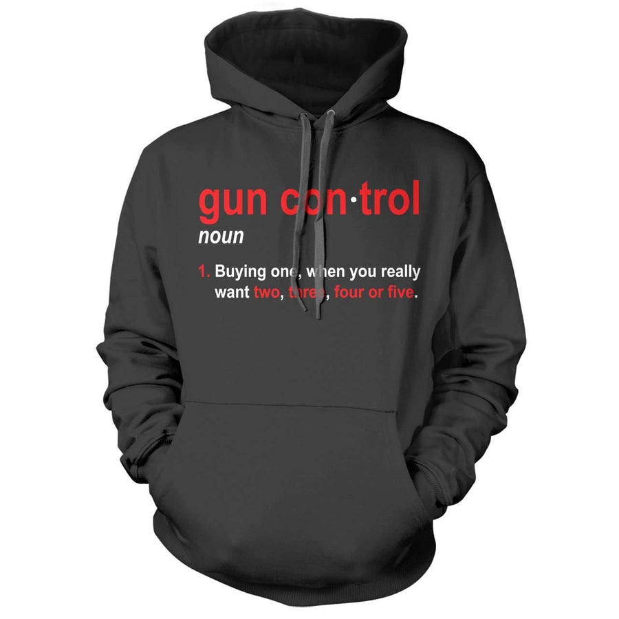 Gun Control Definition Black Hoodie - We Got Teez