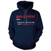 Gun Control Definition Classic Navy Blue Hoodie - We Got Teez