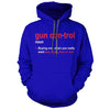 Gun Control Definition Royal Blue Hoodie - We Got Teez