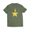 Hamilton Gold Star Military Green T Shirt