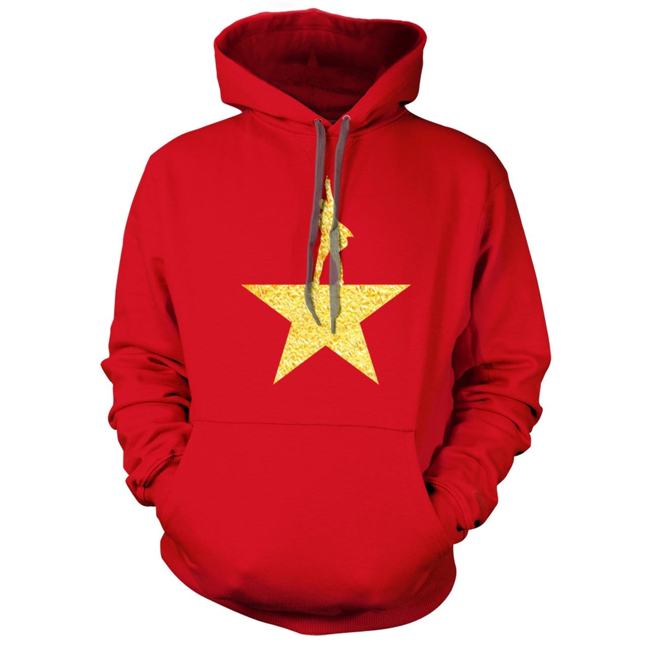 Hamilton Gold Star Red Hoodie