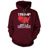 Trump Aint no Accident Snow Flake Maroon Hoodie - we got teez