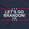 Let's Go Brandon Navy Square File