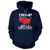 Trump Aint no Accident Snow Flake Navy Hoodie - we got teez