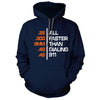 All Faster Than Dialing 911 Navy Blue Hoodie - We Got Teez