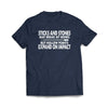 Sticks and Stones Navy Blue Classic T-Shirt - We Got Teez