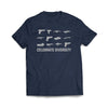 Celebrate Diversity Navy Blue T-Shirt - We Got Teez