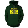 Caution I’m Politically Incorrect Forest Green Hoodie