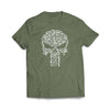 Punisher Guns Military Green Classic T-Shirt - We Got Teez
