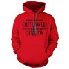 Outlaw Red Hooded Sweatshirt - We Got Teez