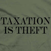 Taxation is Theft Military Green Square