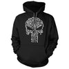 Punisher Guns Black Hooded Sweatshirt - We Got Teez