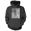 Flag Trump Charcoal Hoodie - We Got Teez