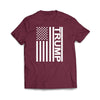 Flag Trump Maroon T-Shirt - We Got Teez