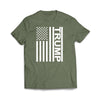 Flag Trump Military Green T-Shirt - We Got Teez