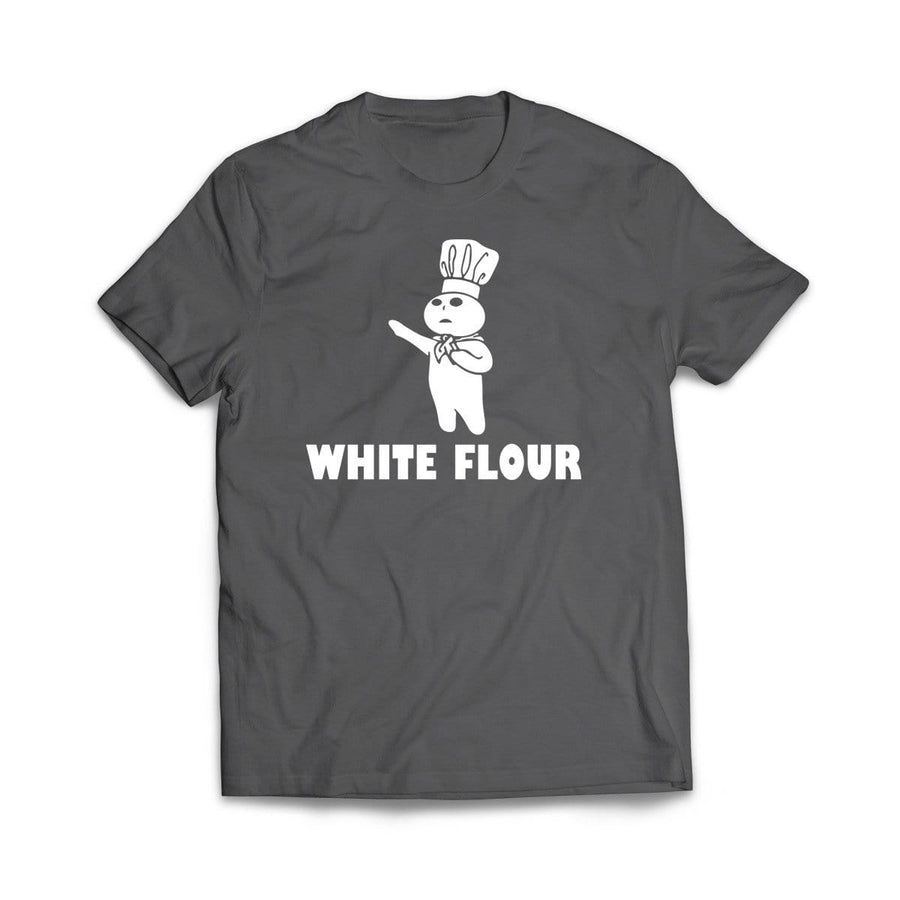 White Flour Funny Black T-Shirt - We Got Teez