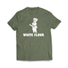 White Flour Funny Military Green T-Shirt - We Got Teez