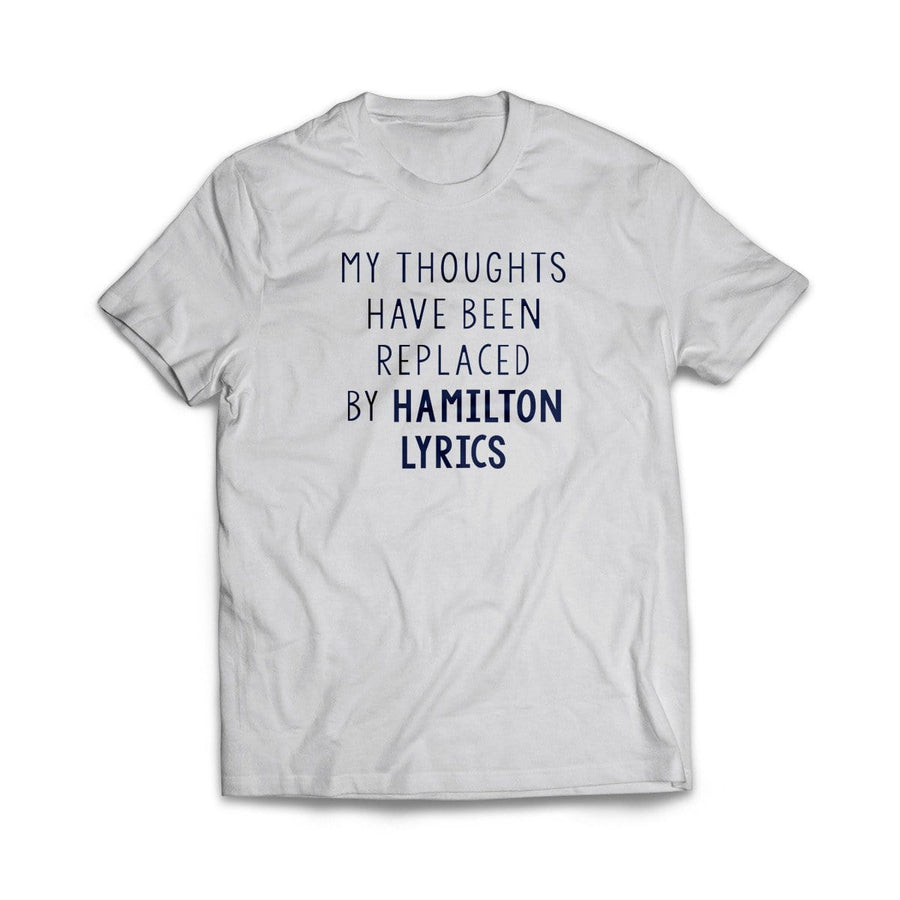 Hamilton Lyrics Navy T-Shirt - We Got Teez