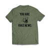 You are fake news Military Green Tee