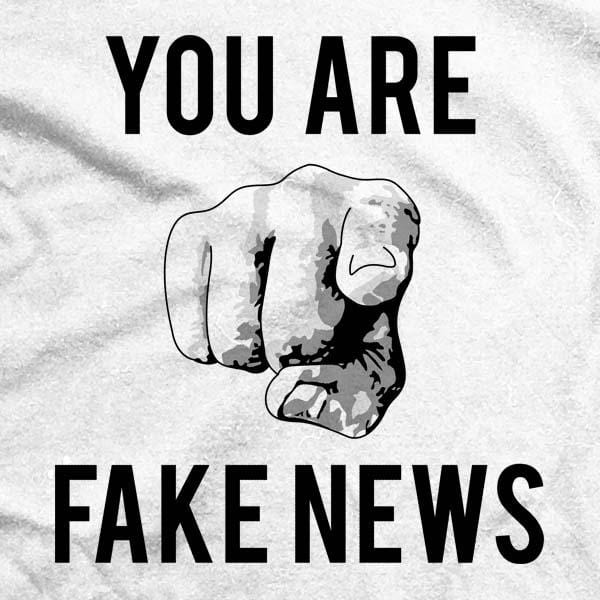 You are fake news White Square File